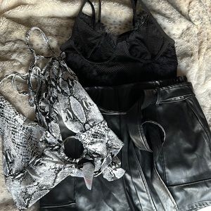 GIRLS NIGHT OUT BODYSUIT AND HALTER TOP SET